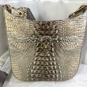 Brahmin Leía Timeless Taupe Omber Melbourne Genuine Leather C/B.